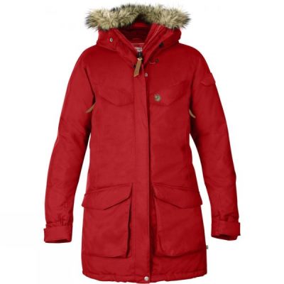 Parka Fjallraven Nuuk Mujer Rojas - Chile IAP561087